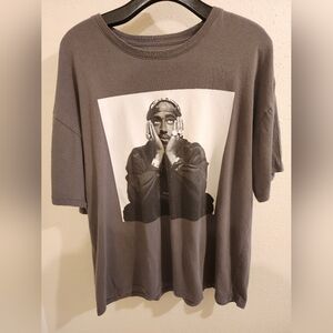 Gray Graphic Short Sleeve Tee